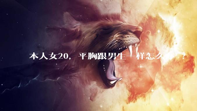 本人女20，平胸跟男生一样怎么办 ?