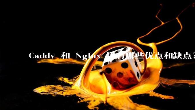 Caddy 和 Nginx 比有哪些优点和缺点？